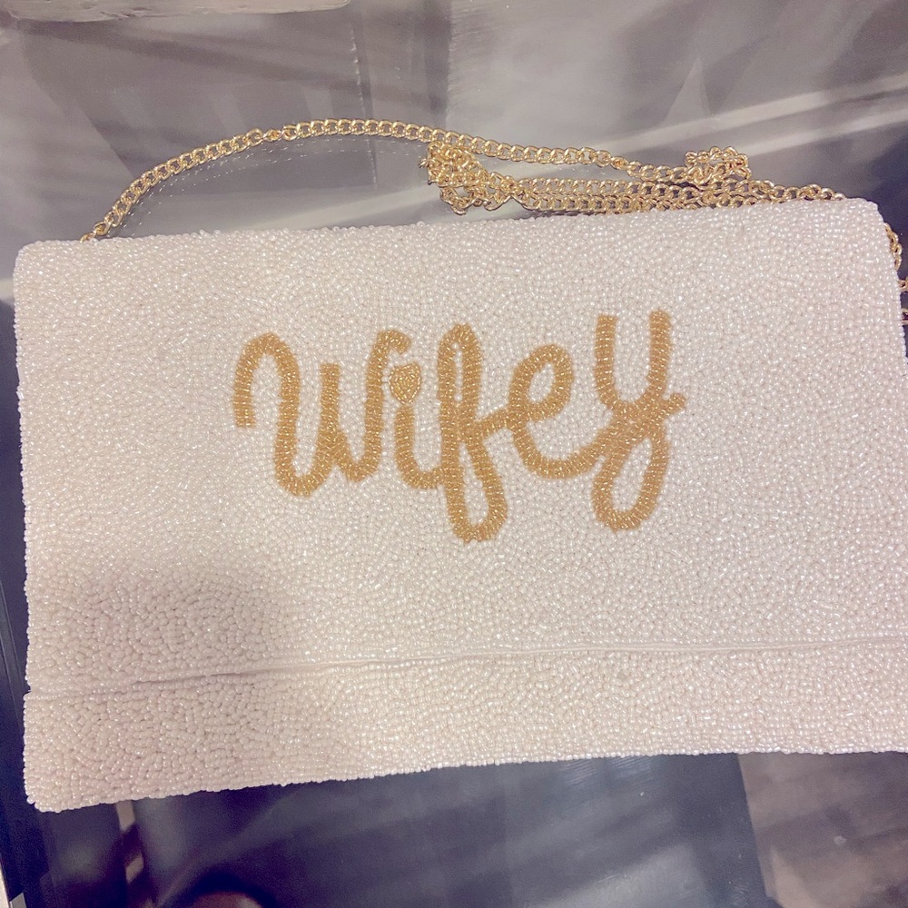 Wifey crossbody/ clutch bag